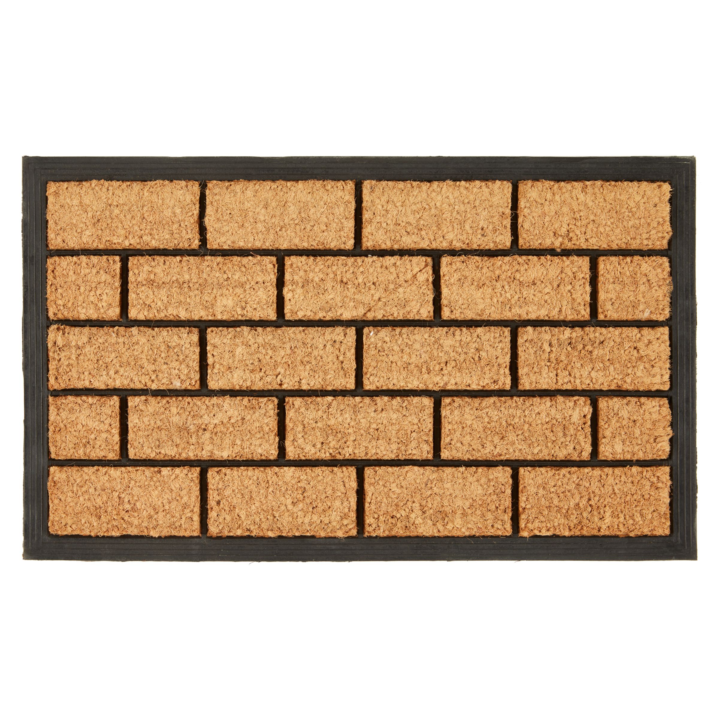 John Lewis Brick Coir And Rubber Door Mat At John Lewis Partners