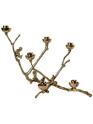 pols potten Twiggy with Squirrels Candle Holder, Gold