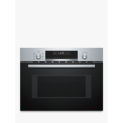 Bosch CMA585MS0B Built-In Microwave with Hotair Grill, Stainless Steel