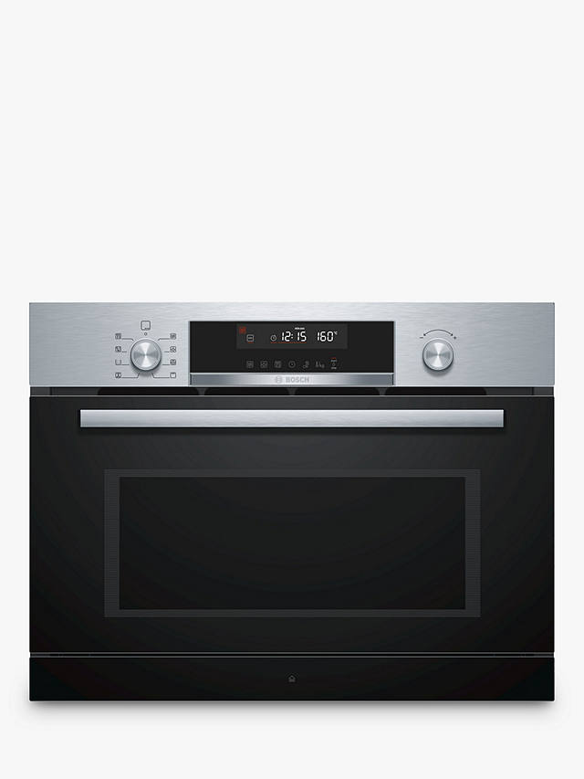 Buy Bosch CPA565GS0B Built-In Microwave with Hotair Grill, Stainless Steel Online at johnlewis.com