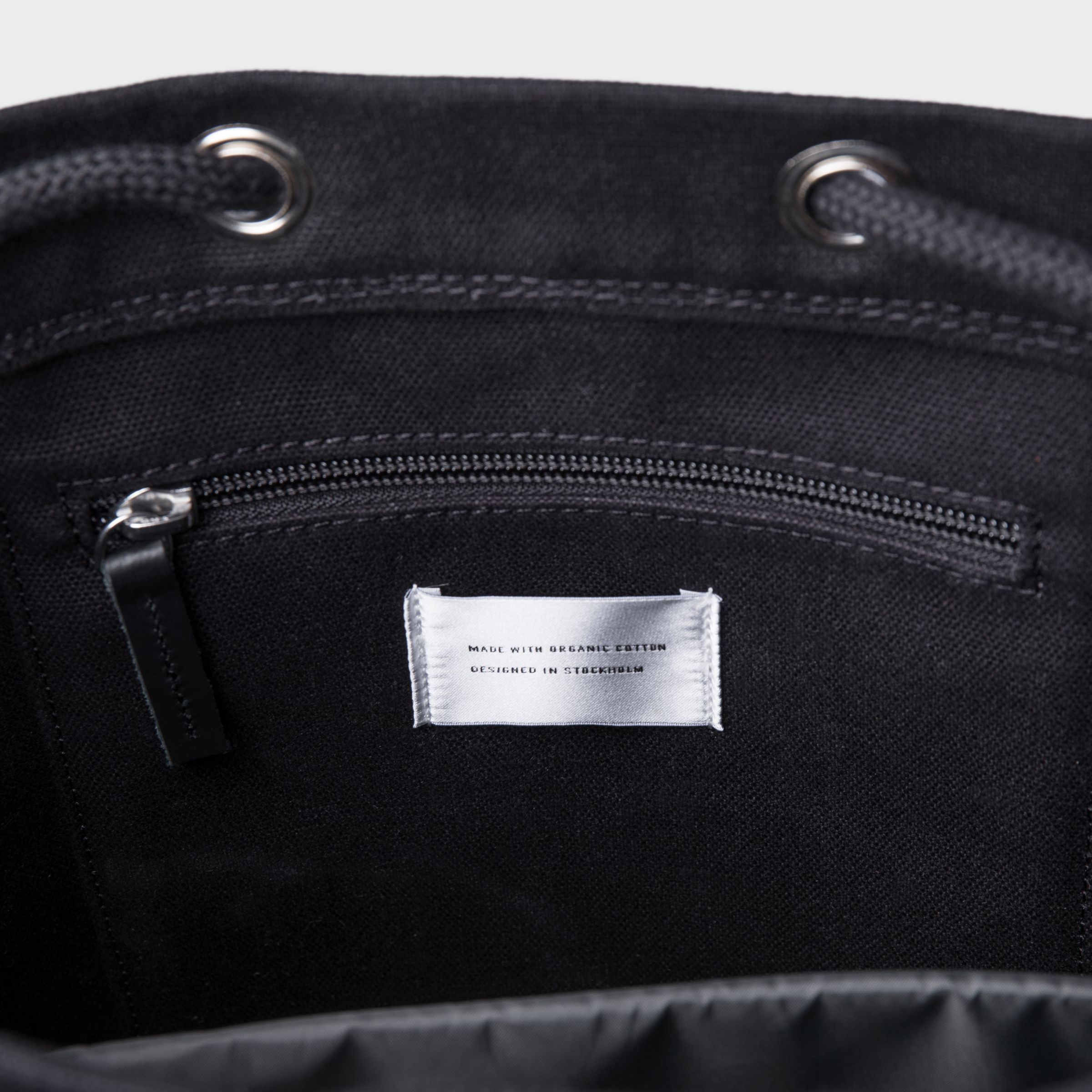 Sandqvist Stig Organic Cotton Backpack, Black