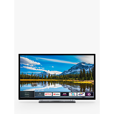 Toshiba 24W3863DB LED HD Ready 720p Smart TV, 24 with Freeview HD & Freeview Play, Black
