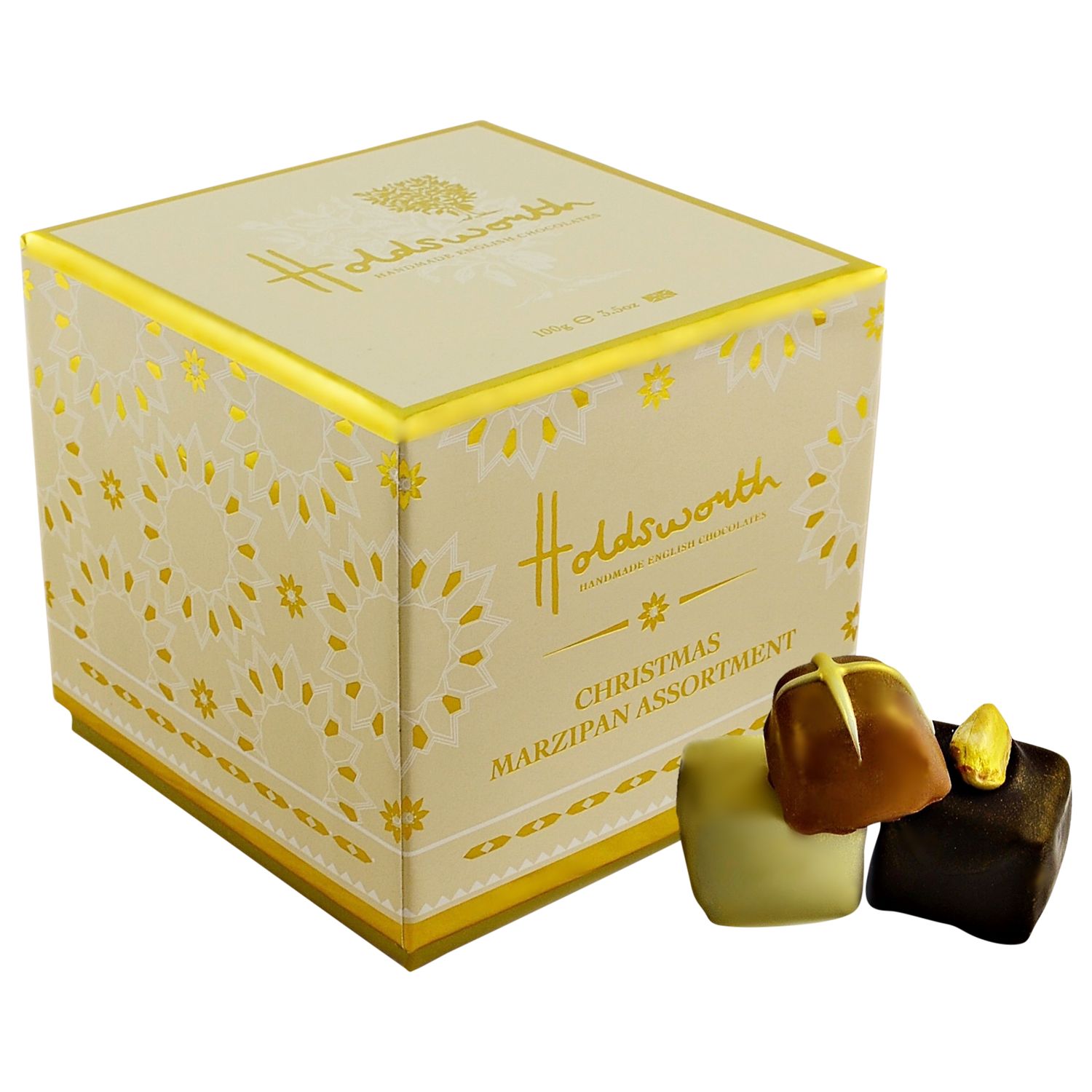 Holdsworth Truly Scrumptious Christmas Marzipan Assortment, 100g