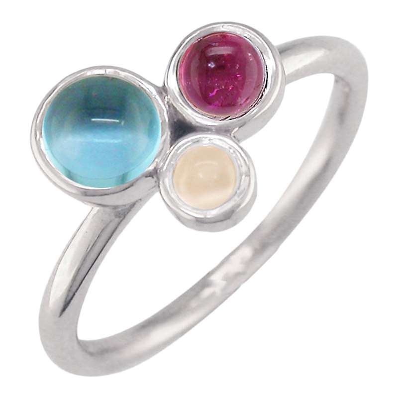 Buy London Road 9ct Gold 3 Stone Bubble Cocktail Ring, N Online at johnlewis.com