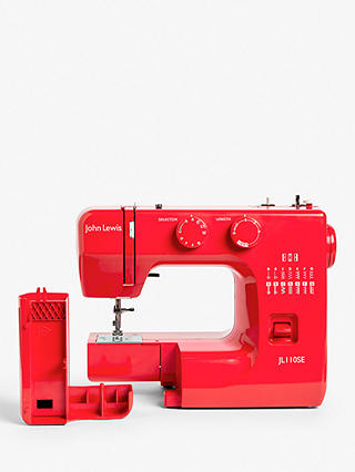 John Lewis & Partners JL110 Sewing Machine, Ruby Red