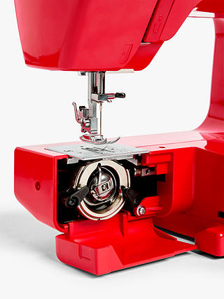John Lewis & Partners JL110 Sewing Machine, Ruby Red
