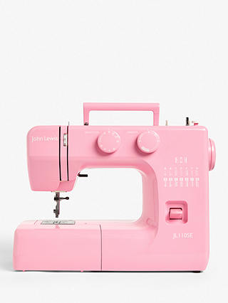 John Lewis JL110 Sewing Machine, Candy Pink