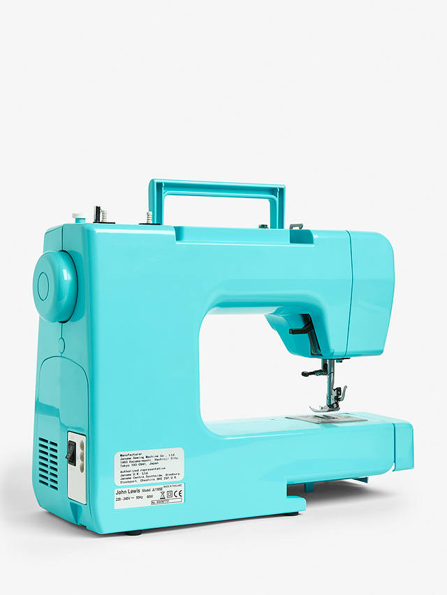 John Lewis JL110 Sewing Machine, Aqua