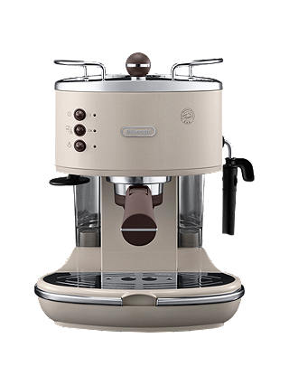 De'Longhi ECOV311.BG Vintage Icona Espresso Coffee Machine, Cream