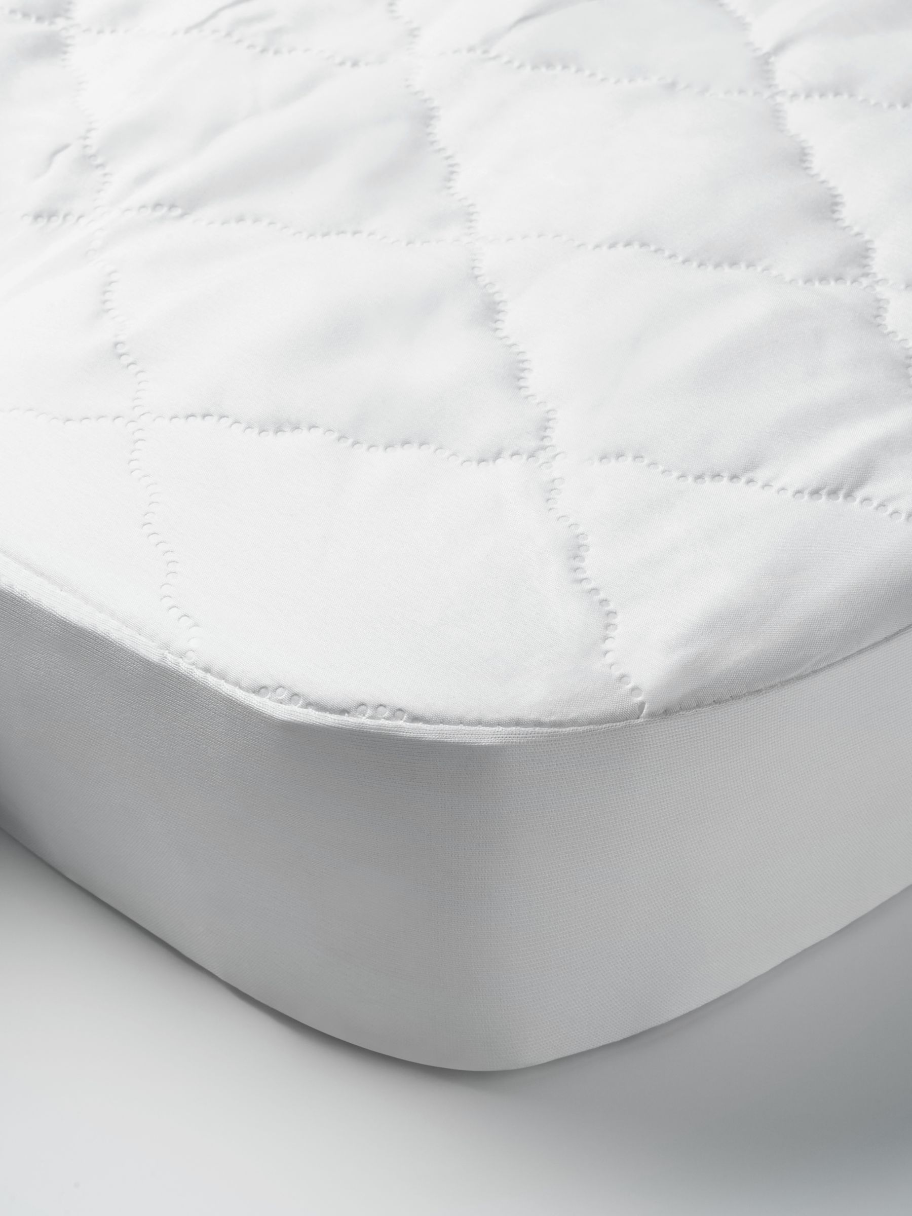 John Lewis & Partners Micro-Fresh Easy Care Waterproof Crib Mattress Protector