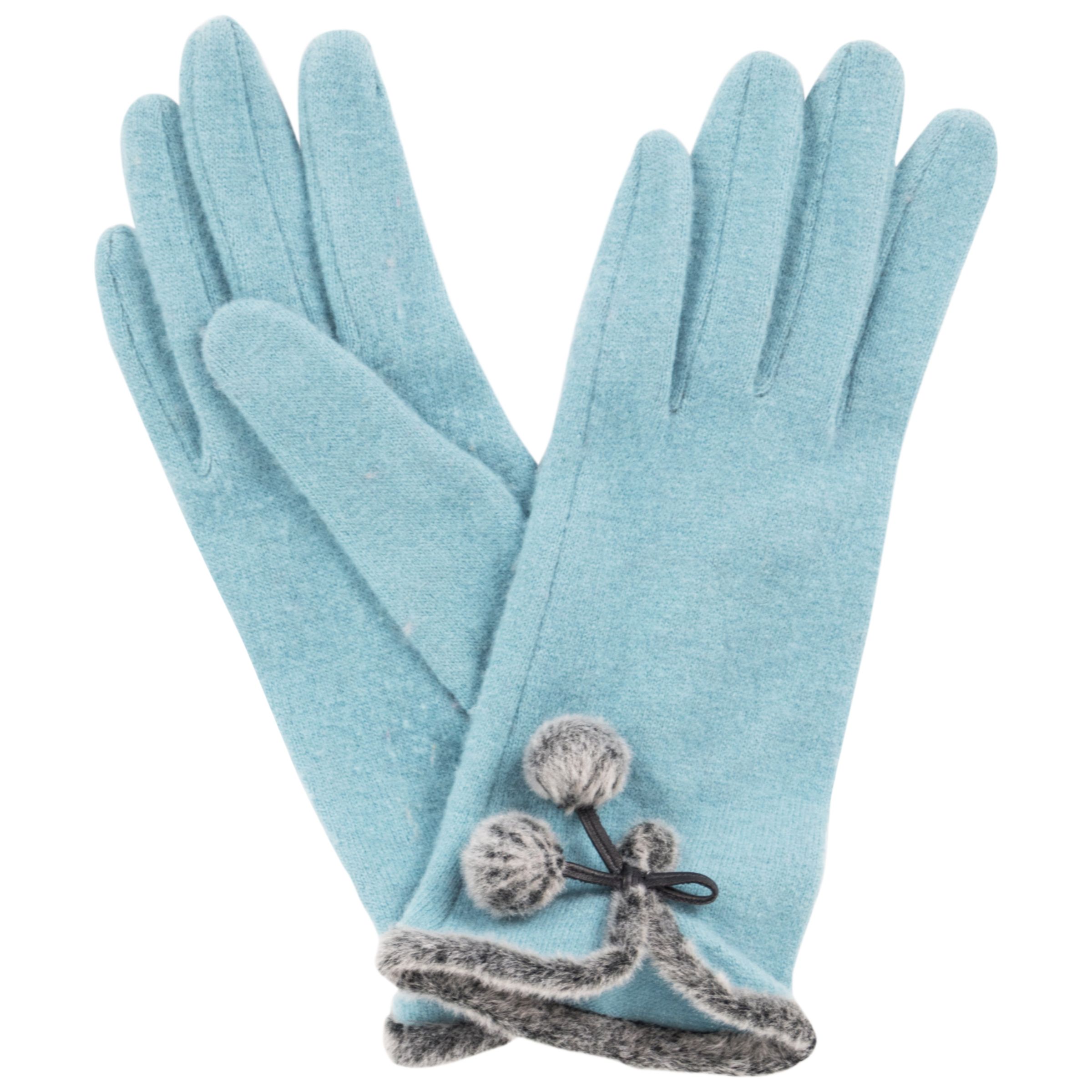 light blue gloves women's