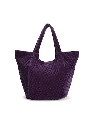 Unmade Capucine Quilted Shopper Bag, Damson