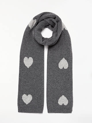 Collection WEEKEND by John Lewis Heart Print Cashmere Scarf