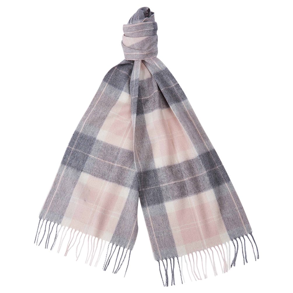 barbour pink scarf