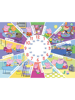 Peppa Pig Tell The Time Jigsaw Puzzle, 60 Pieces
