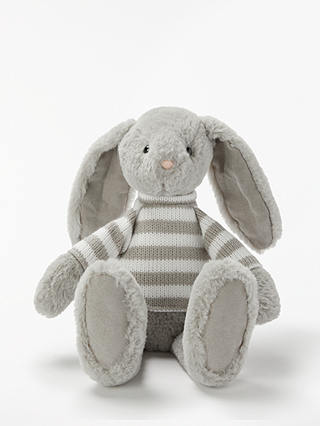 John Lewis & Partners Bunny In a Stripe Jumper Soft Toy