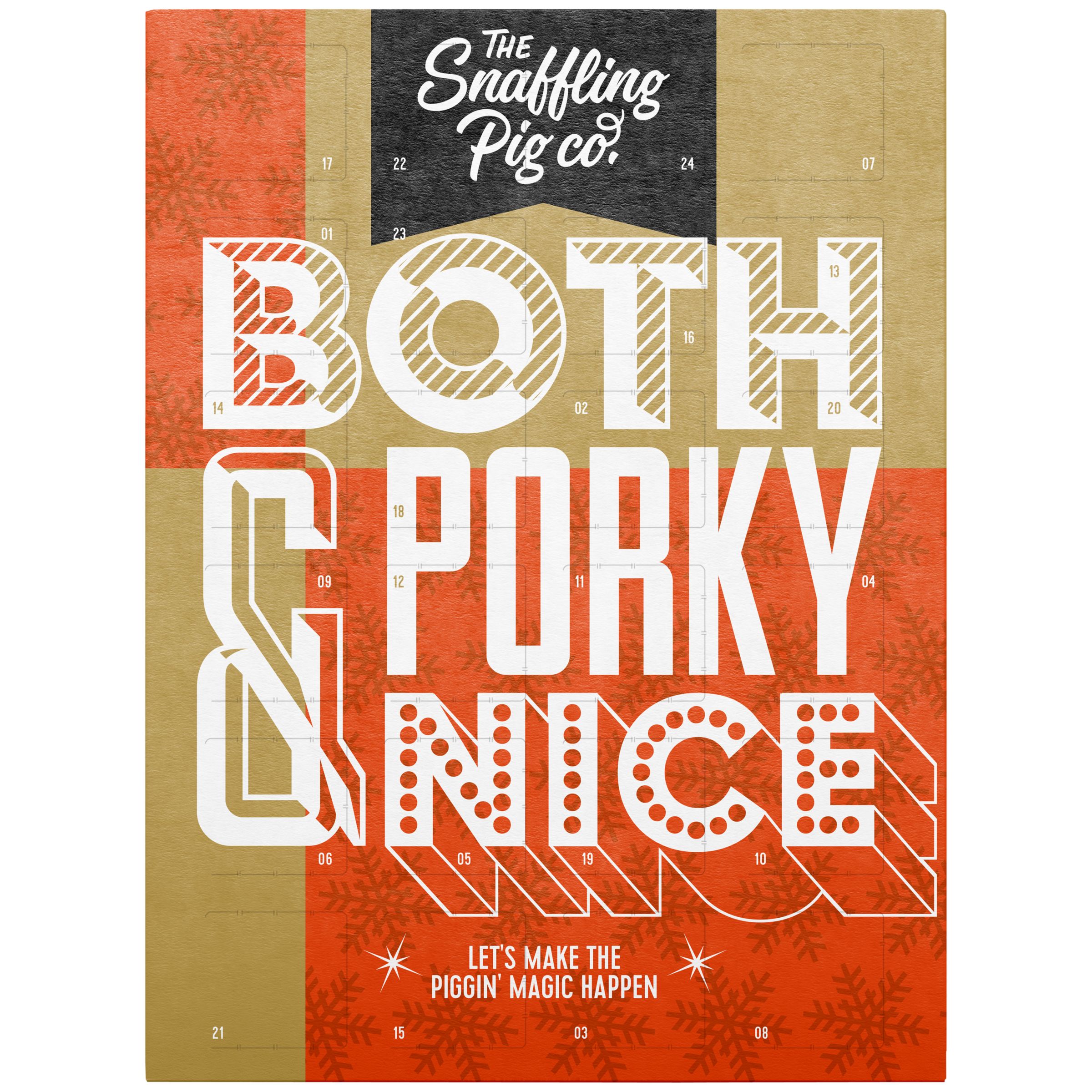 The Snaffling Pig Co. Porky & Nice Pork Scratchings Advent Calendar, 168g
