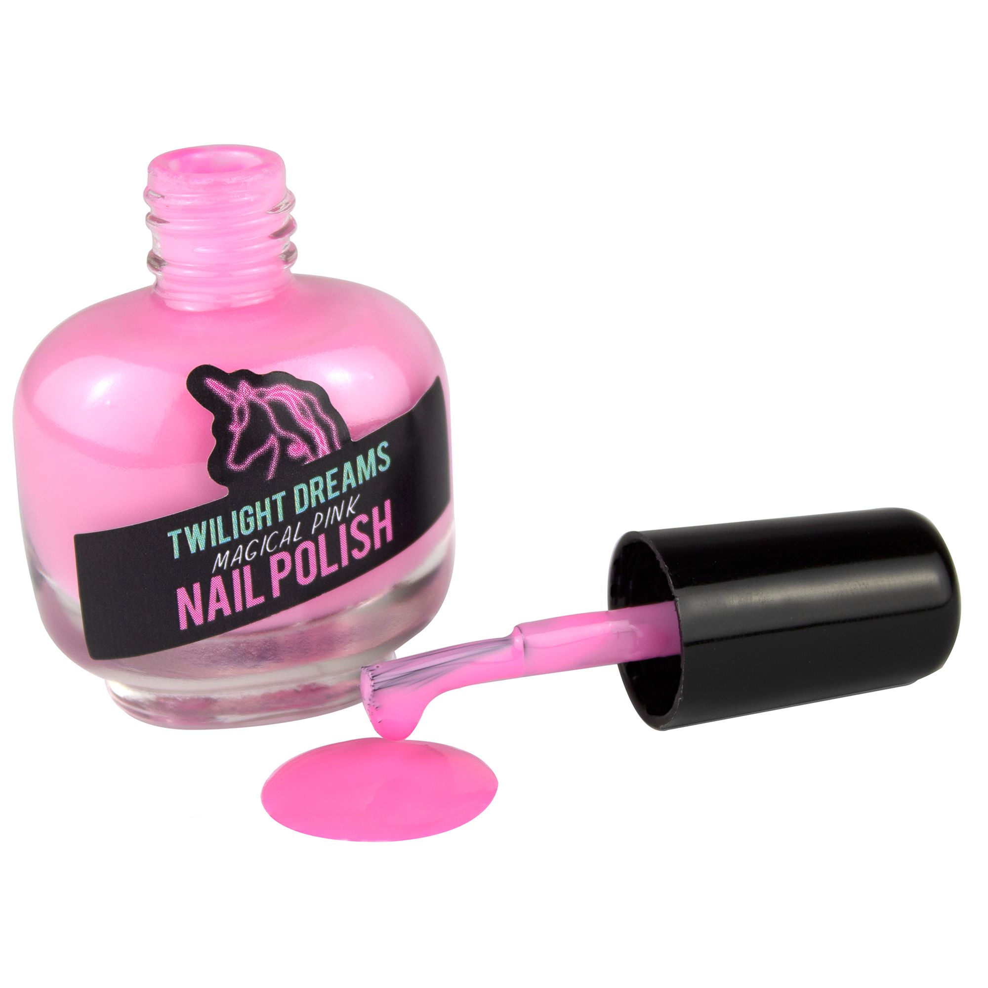 NPW Unicorn Colour Change Nail Polish, Pack of 2, Pink/Silver at John Lewis & Partners