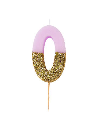 Talking Tables Pink Glitter Birthday Candle