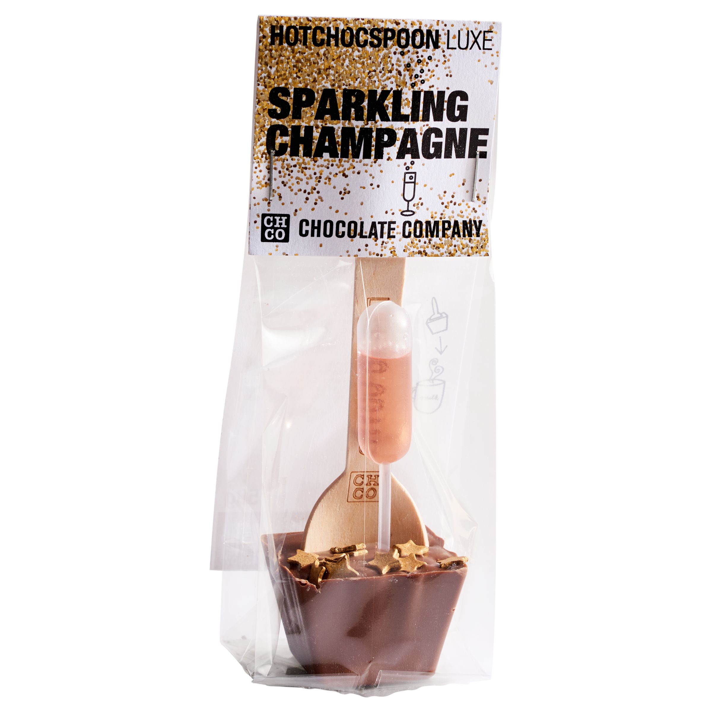 Chocolate Company Hot Choc Spoon Luxe, Champagne, 59.5g