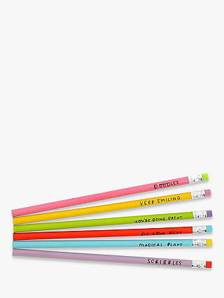 Happy News Pencil Set, Assorted, Pack of 6