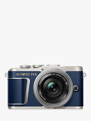 Buy Olympus PEN E-PL9 Compact System Camera with 14-42mm EZ Lens, 4K Ultra HD, 16.1MP, Wi-Fi, Bluetooth, 3" Tiltable LCD Touch Screen, Blue Online at johnlewis.com