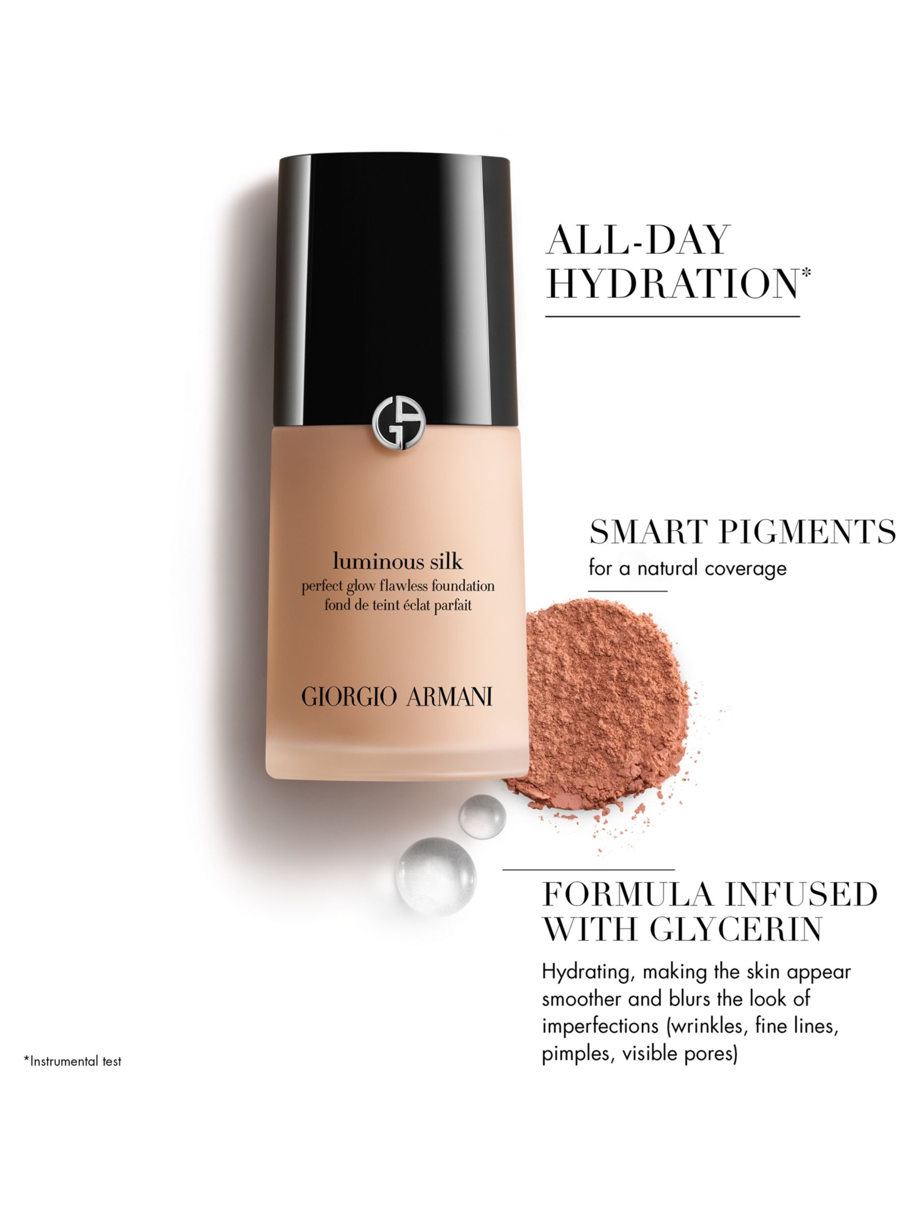 Giorgio Armani Luminous Silk Foundation,  at John Lewis & Partners