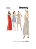 Simplicity Women's Dress, Jumpsuit and Romper Costume, 8635