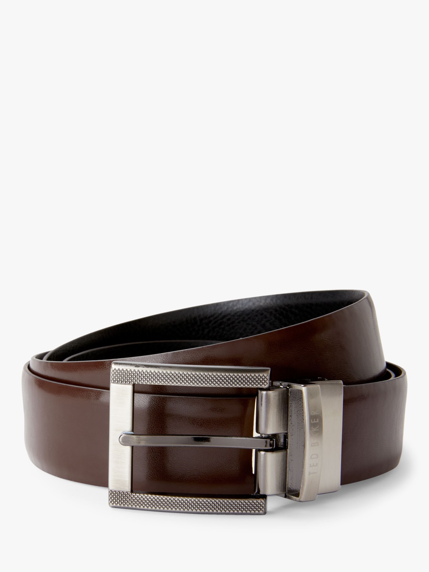 Ted Baker Burggs Two Buckle Belt Gift Set, One Size, Black