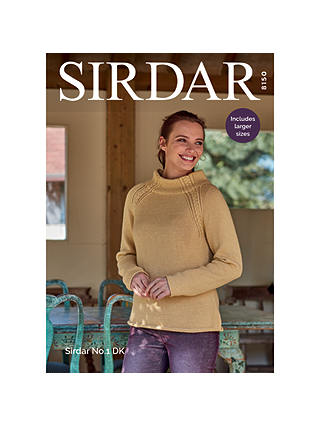 Sirdar No.1 DK Jumpers Knitting Pattern, 8150