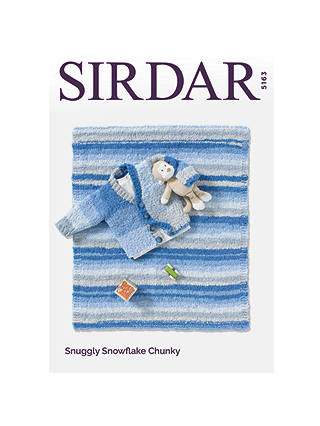 Sirdar Snuggly Snowflake Chunky Jumper And Blanket Knitting Pattern, 5163
