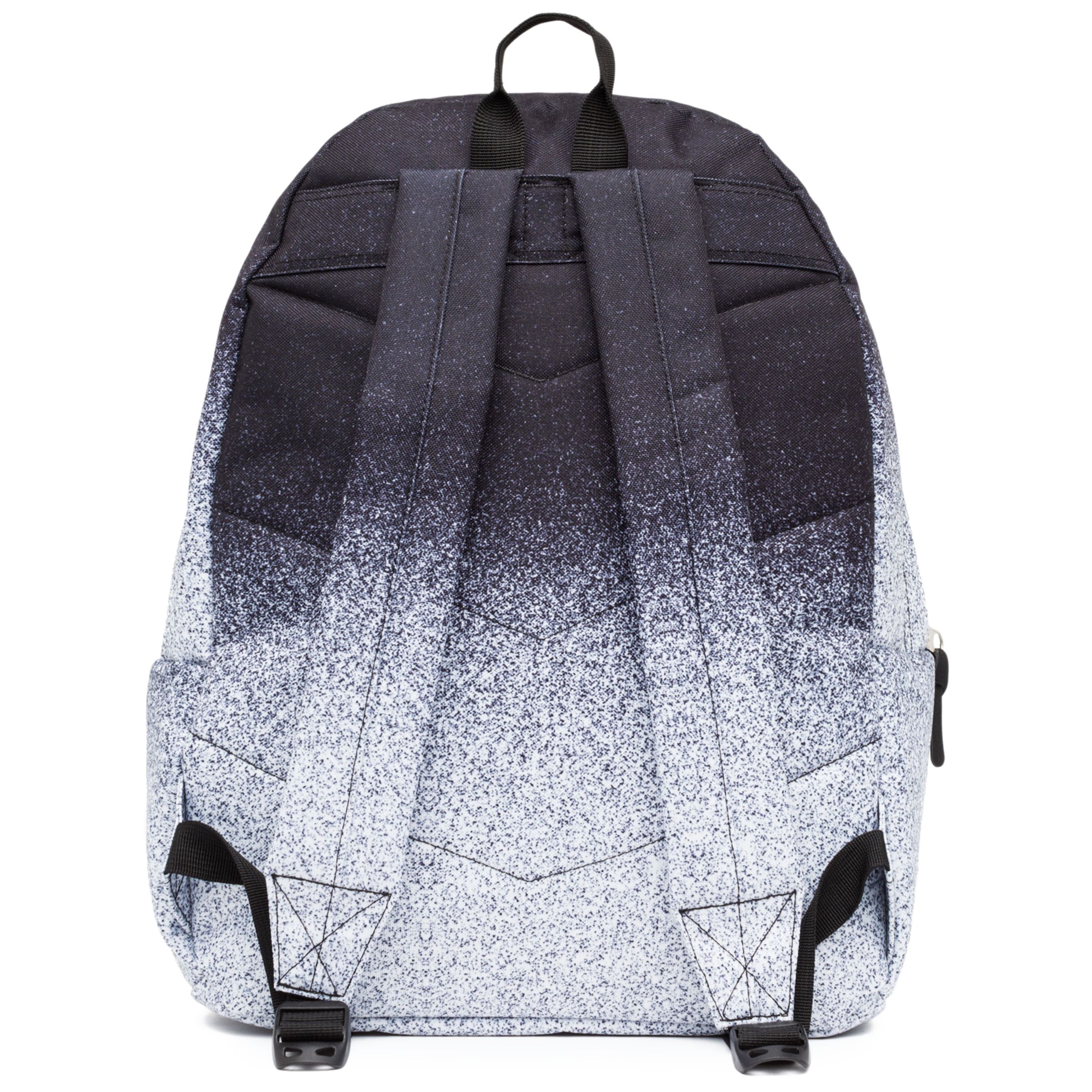 hype black speckle fade backpack