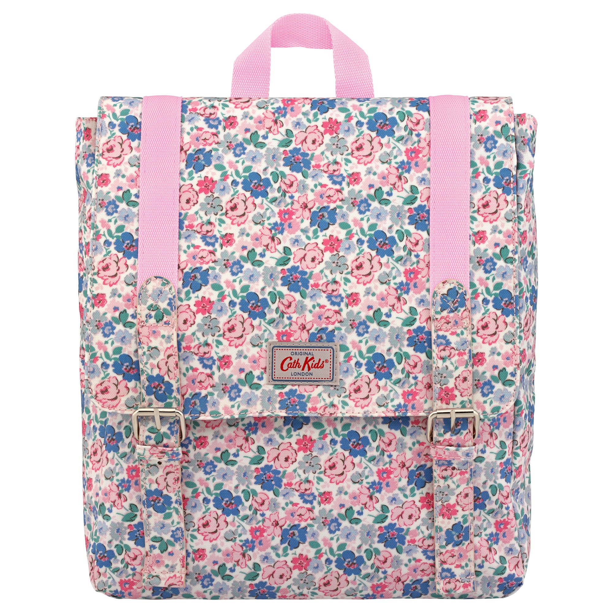 Mews Ditsy Print Buckle Backpack, Pink 