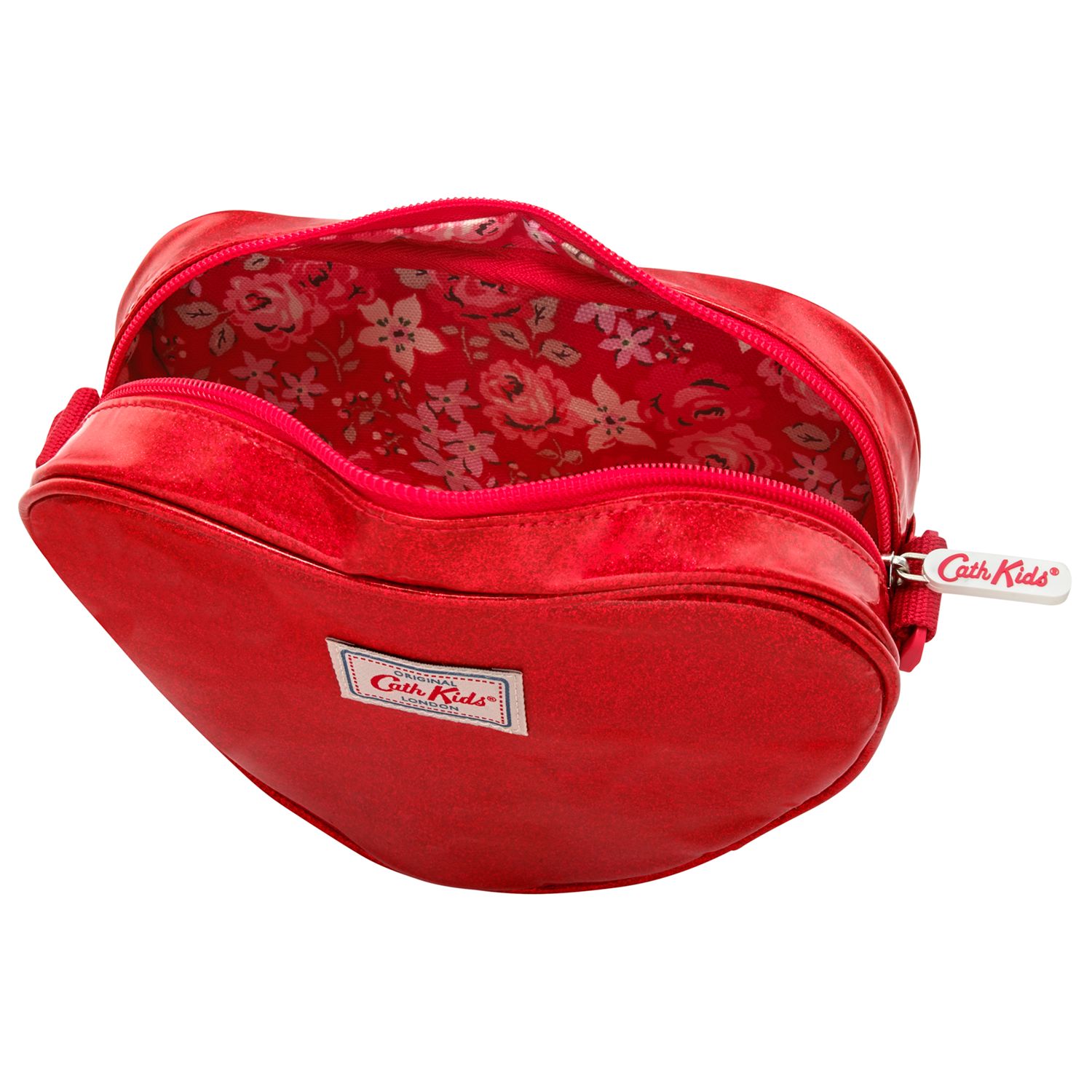 Glitter Heart Handbag, Red 
