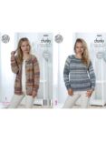 King Cole Drifter Chunky Women's Cardigan And Jumper Knitting Pattern, 5052