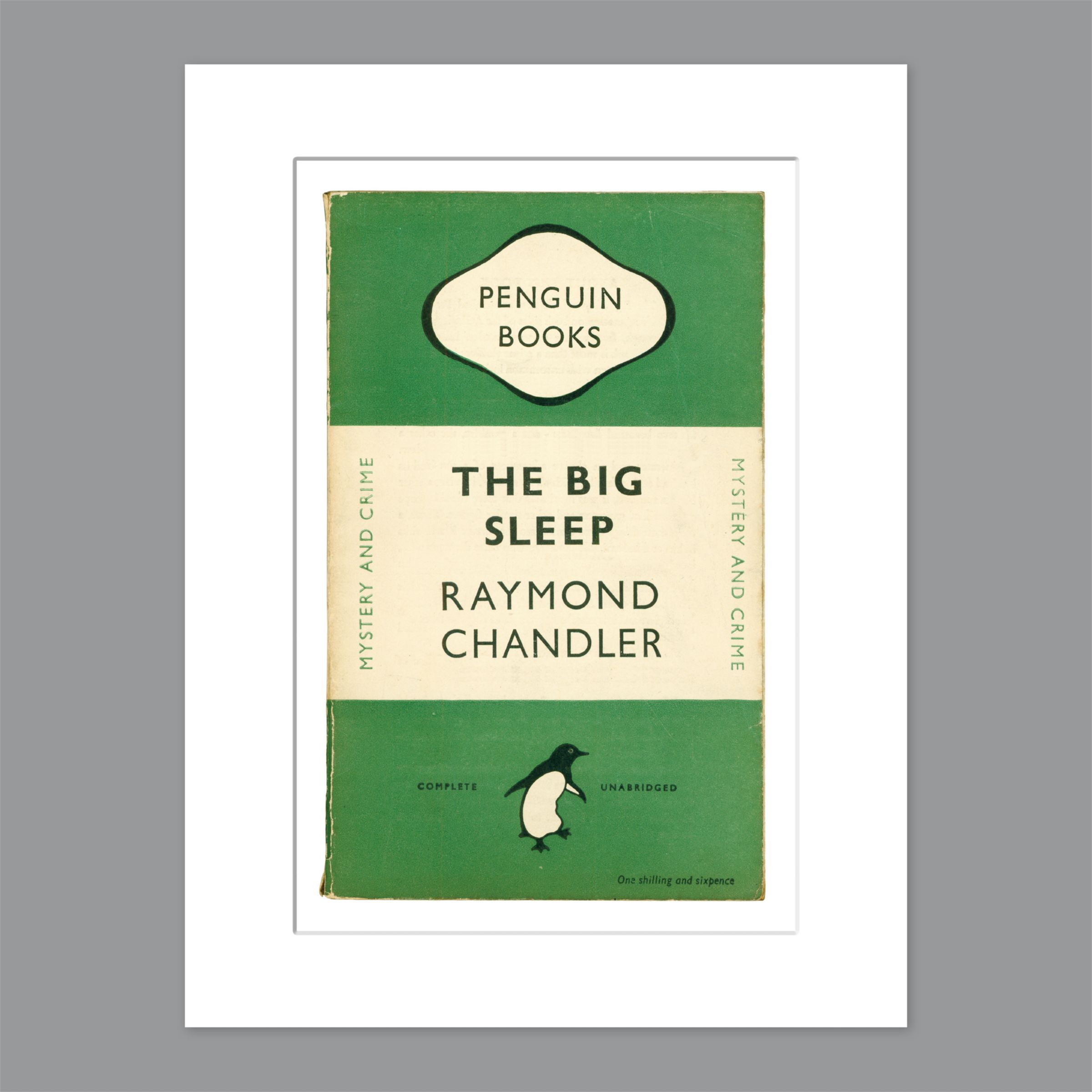 Penguin Books - Raymond Chandler The Big Sleep Unframed Print with Mount, 40 x 30cm