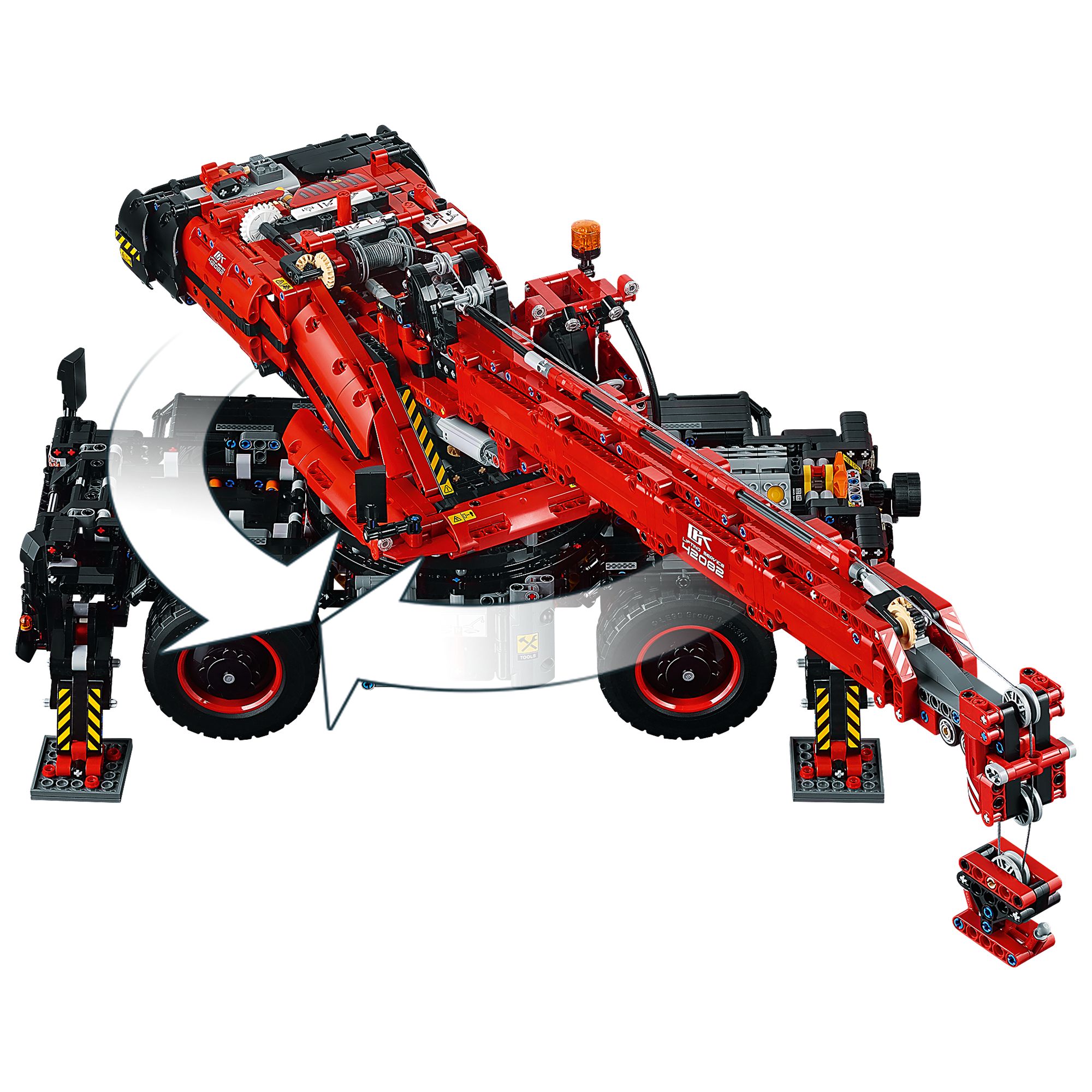 lego 42082 technic rough terrain crane construction vehicle toy