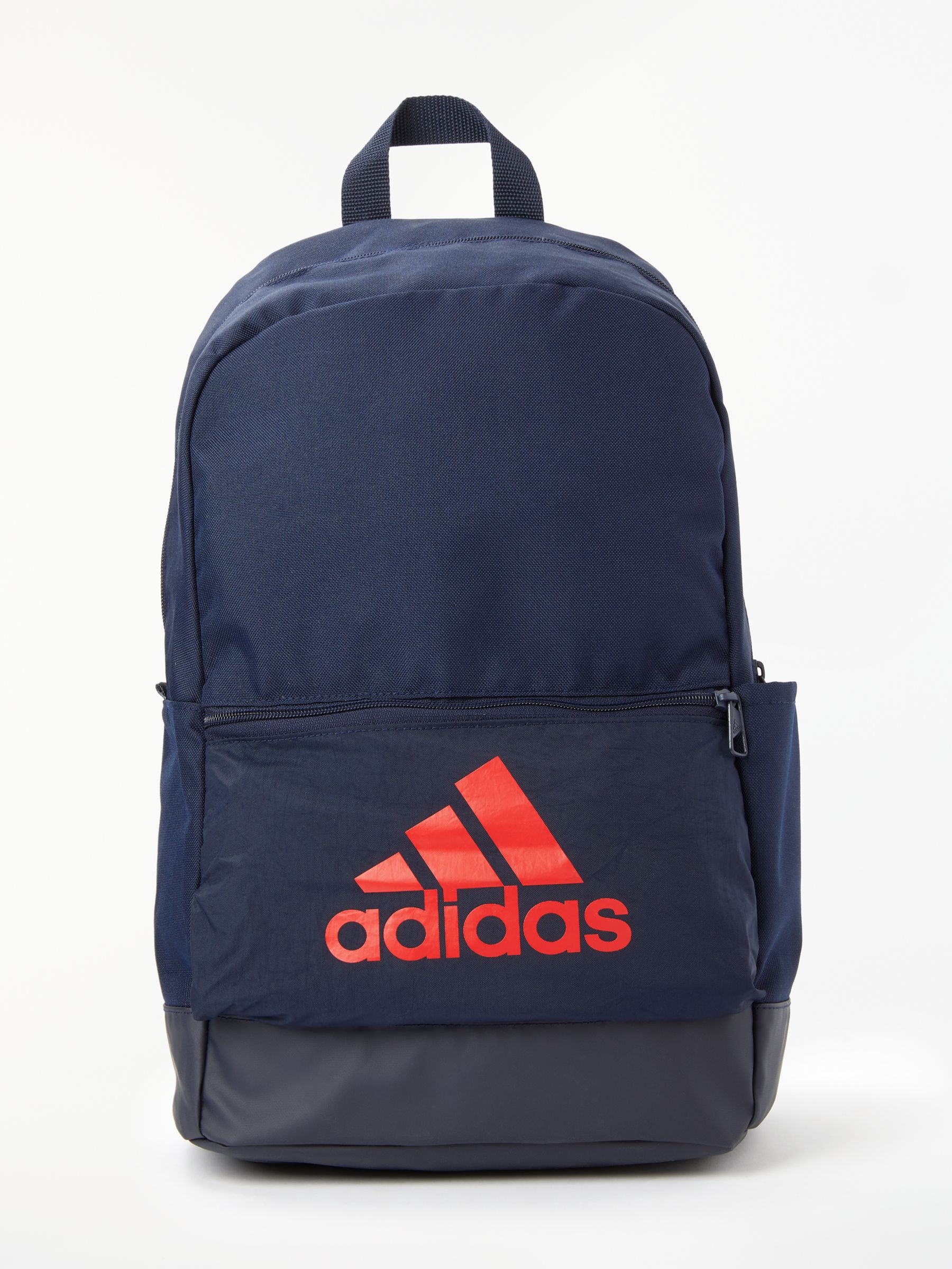 adidas Classic Badge of Sport Backpack, Legend Ink/Active Red at John ...