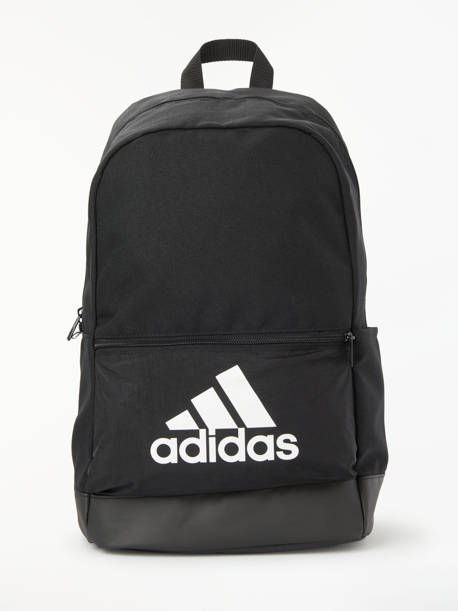 adidas Classic Badge of Sport Backpack, Black/White at John Lewis & Partners