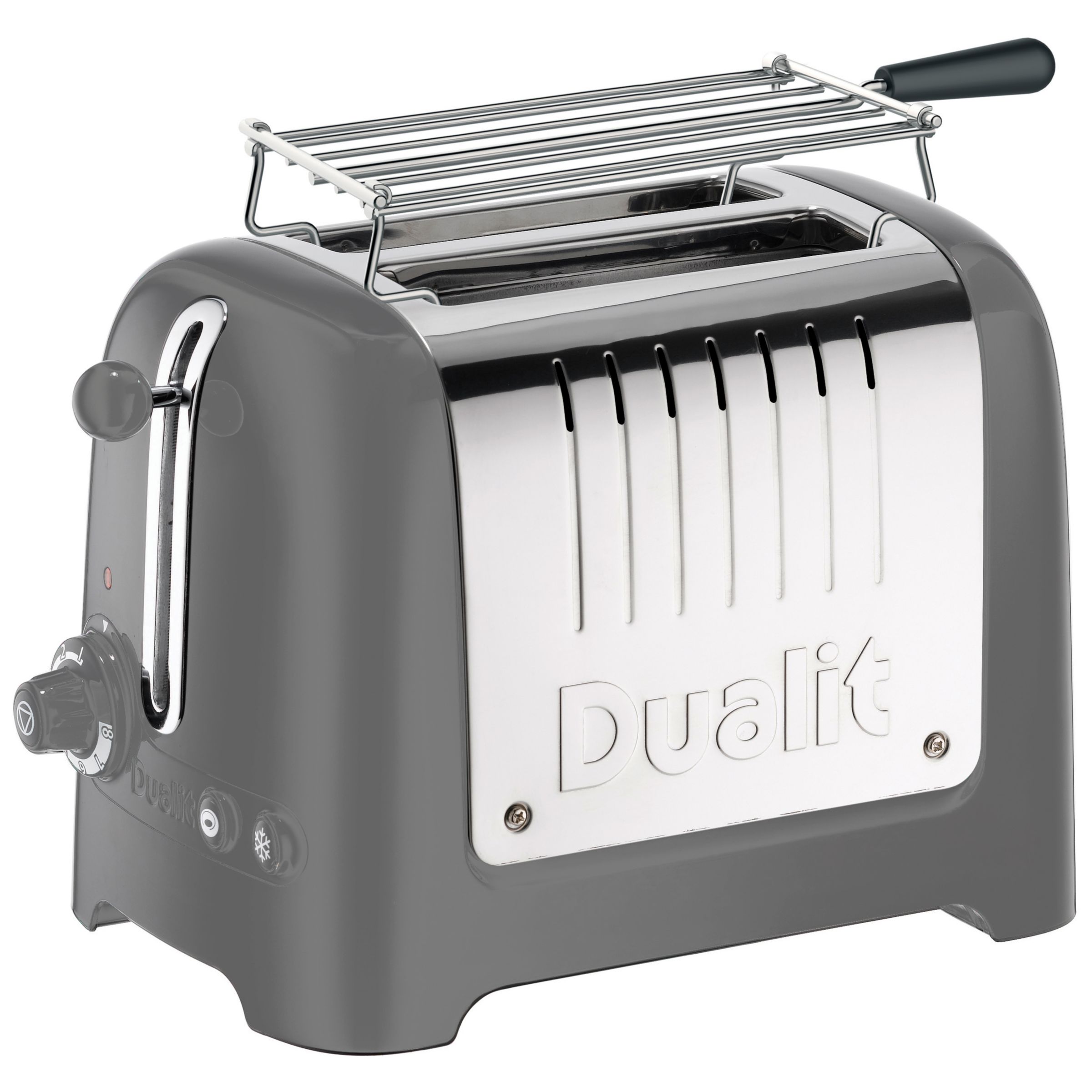 Dualit Lite Toaster, Grey at John Lewis & Partners