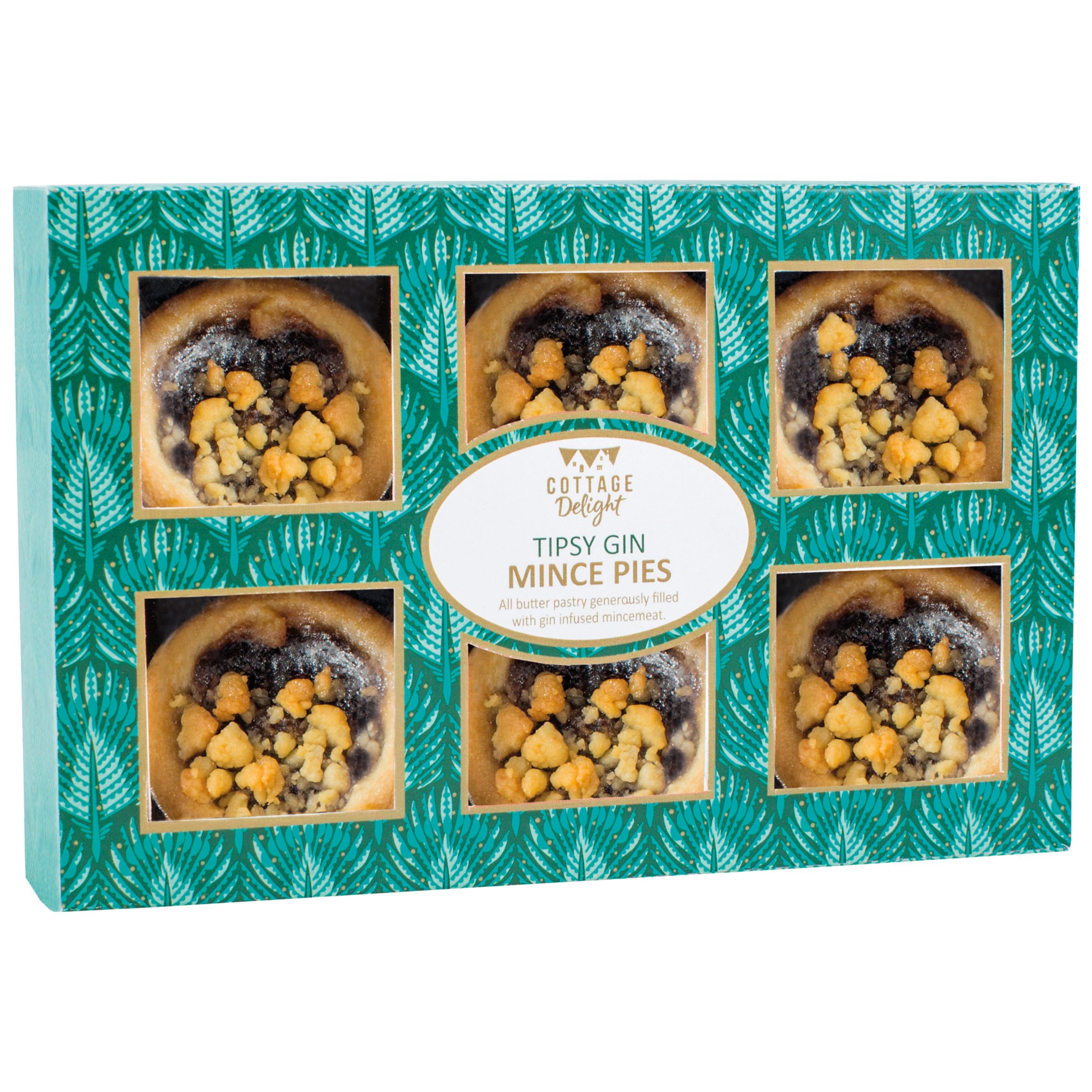 Cottage Delight Tipsy Gin Mince Pies Pack Of 6 220g At John