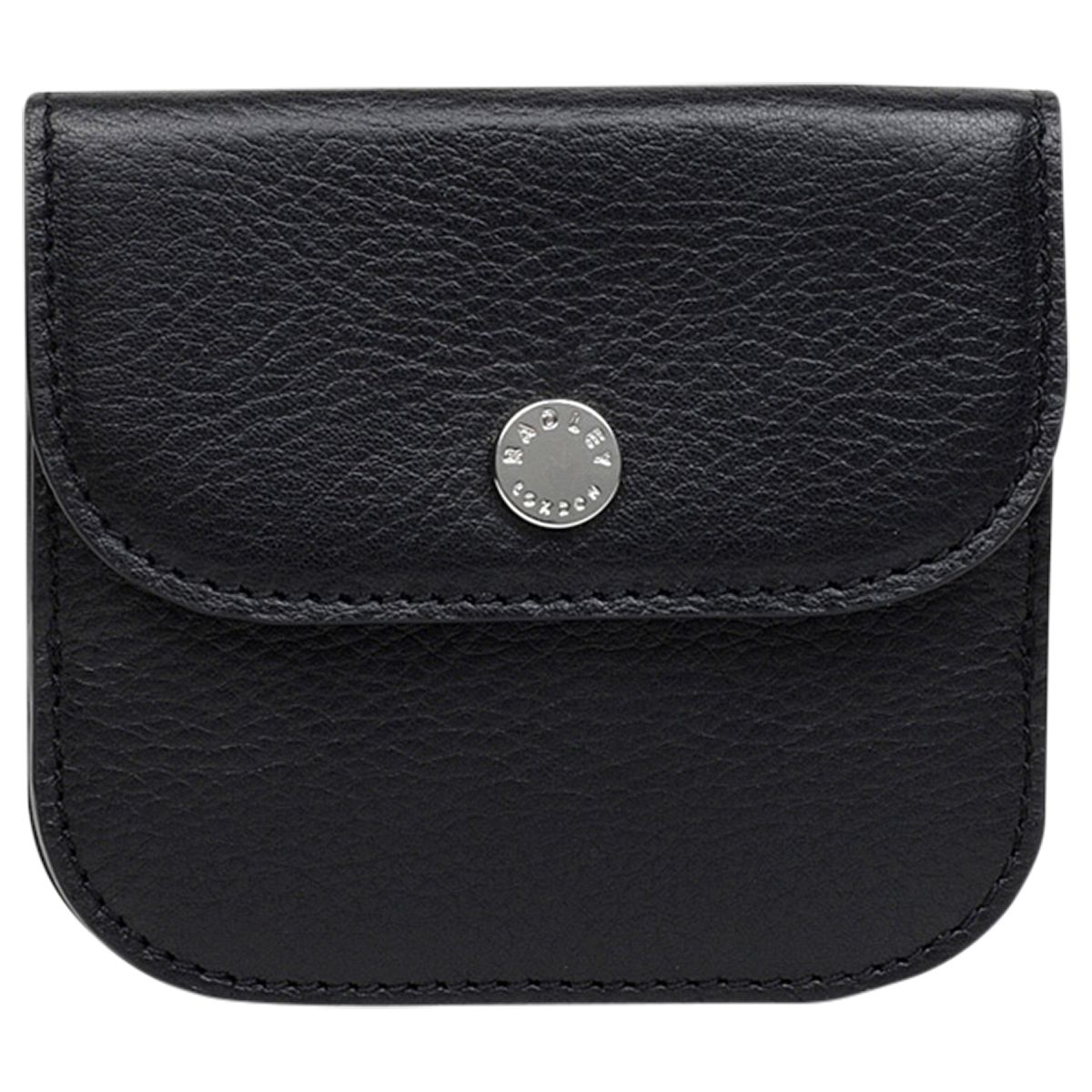 Radley Coleman Street Leather Small Flapover Coin Purse, Black