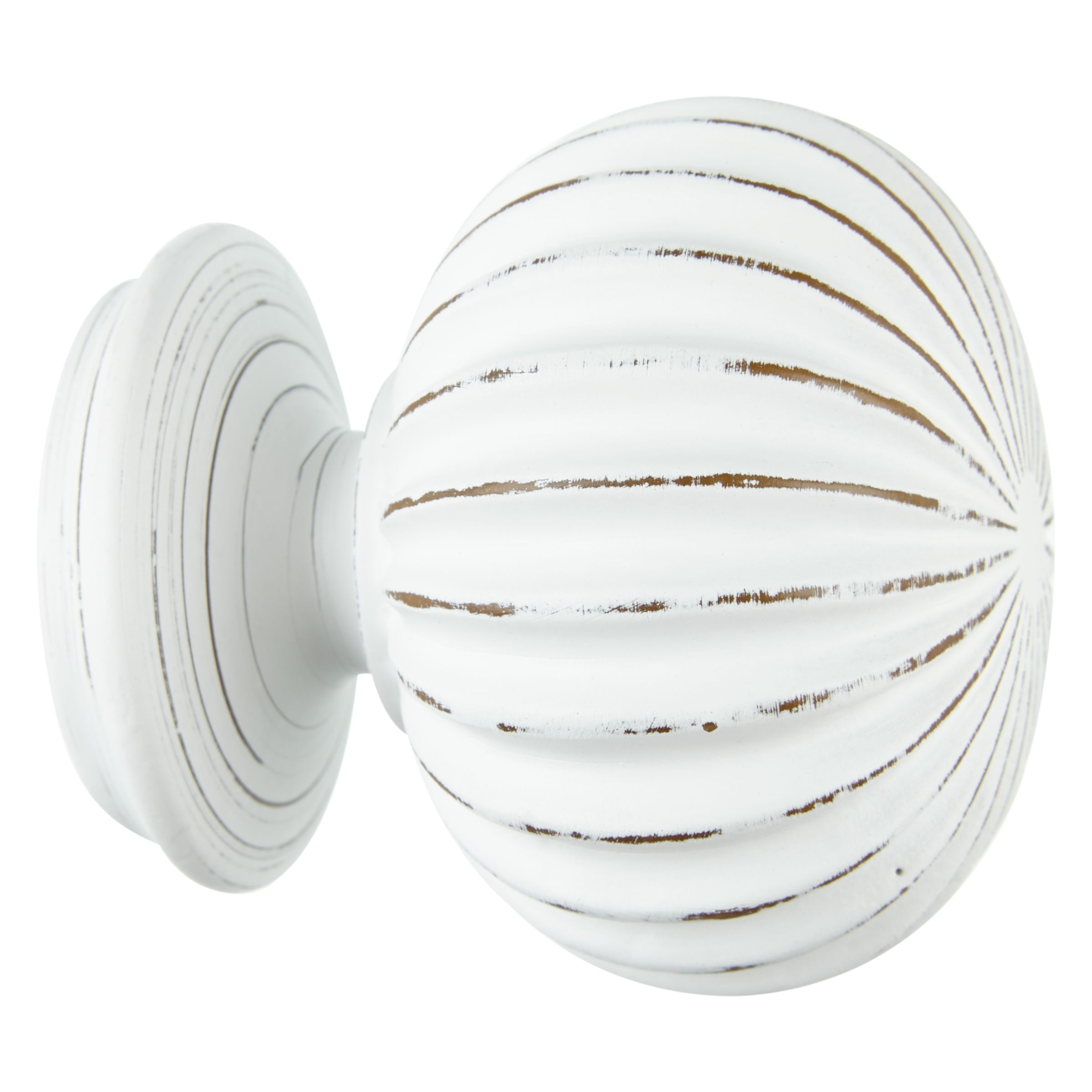 John Lewis & Partners Scratched White Wood Pumpkin Finial review