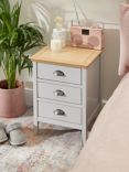 ANYDAY John Lewis & Partners Albany 3 Drawer Bedside Table