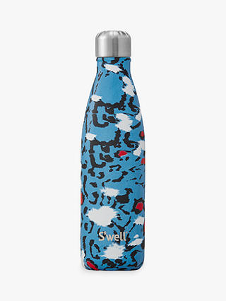 S'well Azure Leopard Print Drinks Bottle, 500ml
