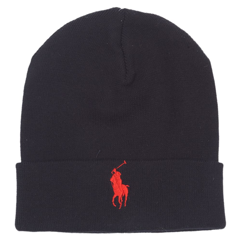 black polo winter hat