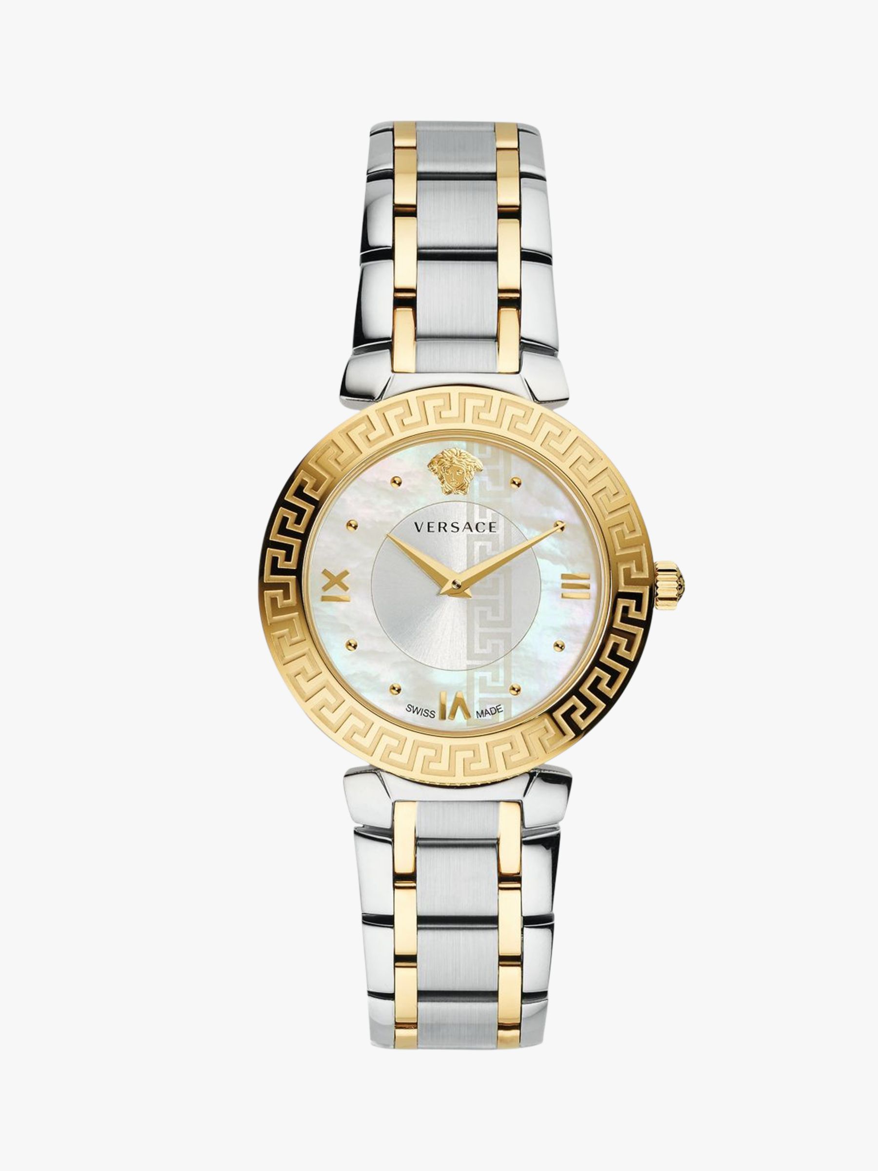 versace watch gold and silver