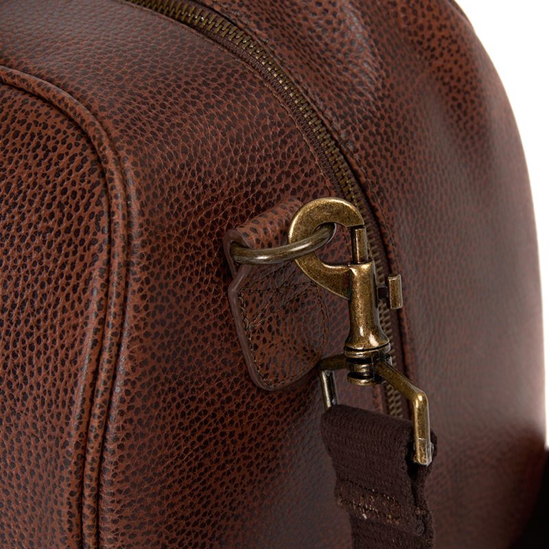 barbour rambler leather holdall
