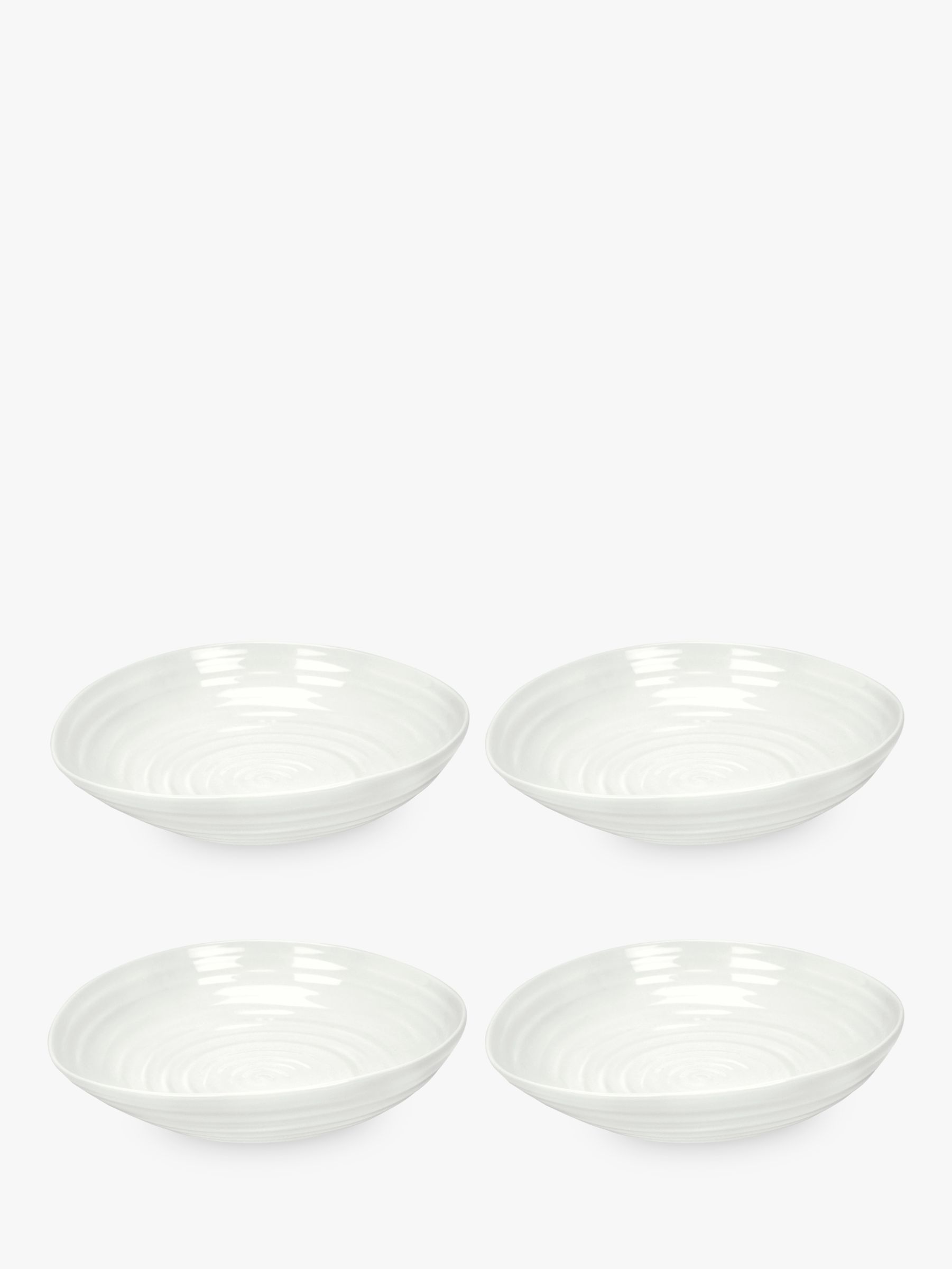 Sophie Conran for Portmeirion Pasta Bowls, Set of 4, White, Dia.23.5cm