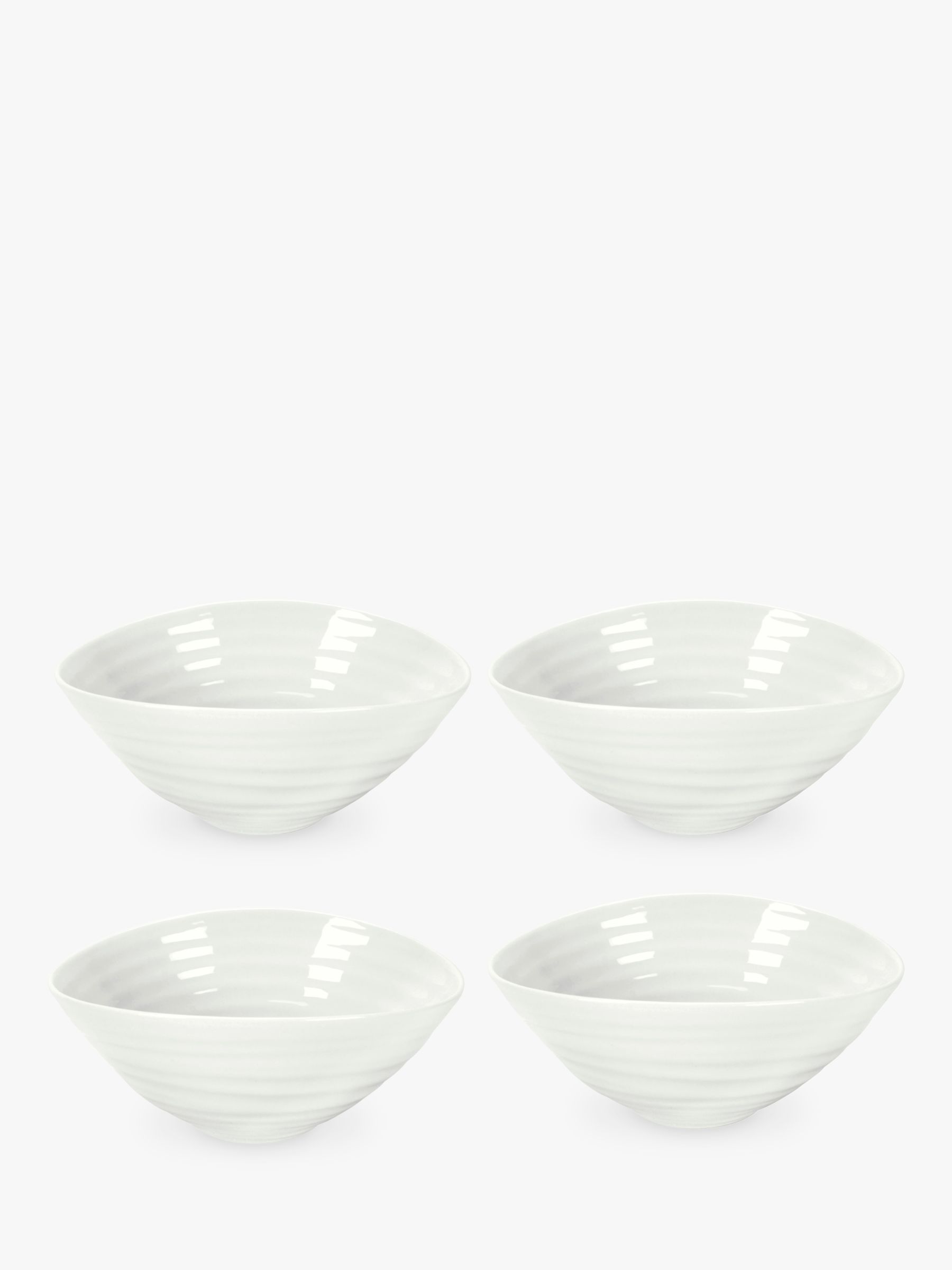 Sophie Conran for Portmeirion Dessert Dishes, Set of 4, White, Dia.15cm